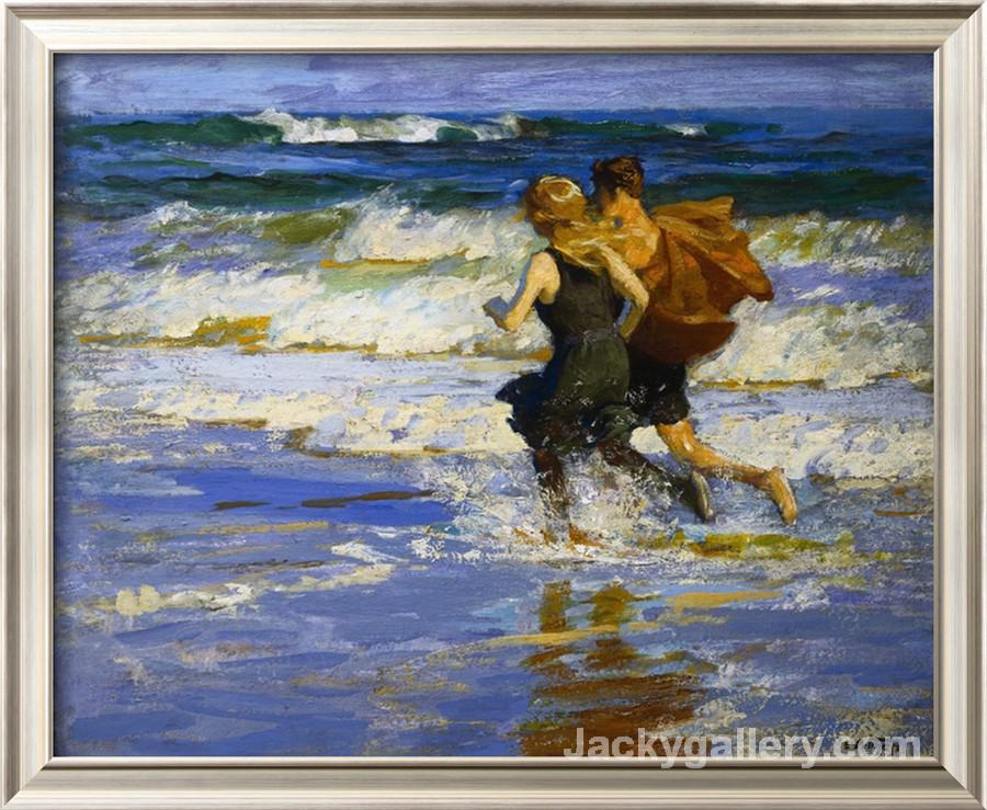 At the Beach by Edward Henry Potthast paintings reproduction
